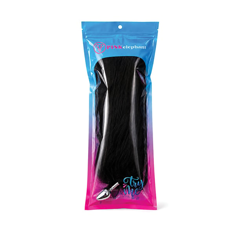 Foxtail Plug - Medium - BLACK