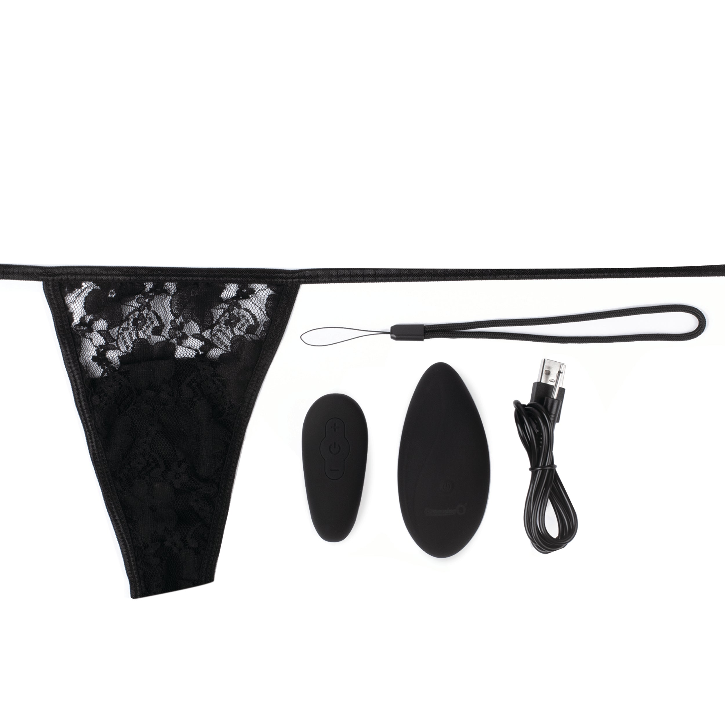 Premium Ergonomic Remote Panty Set - Black