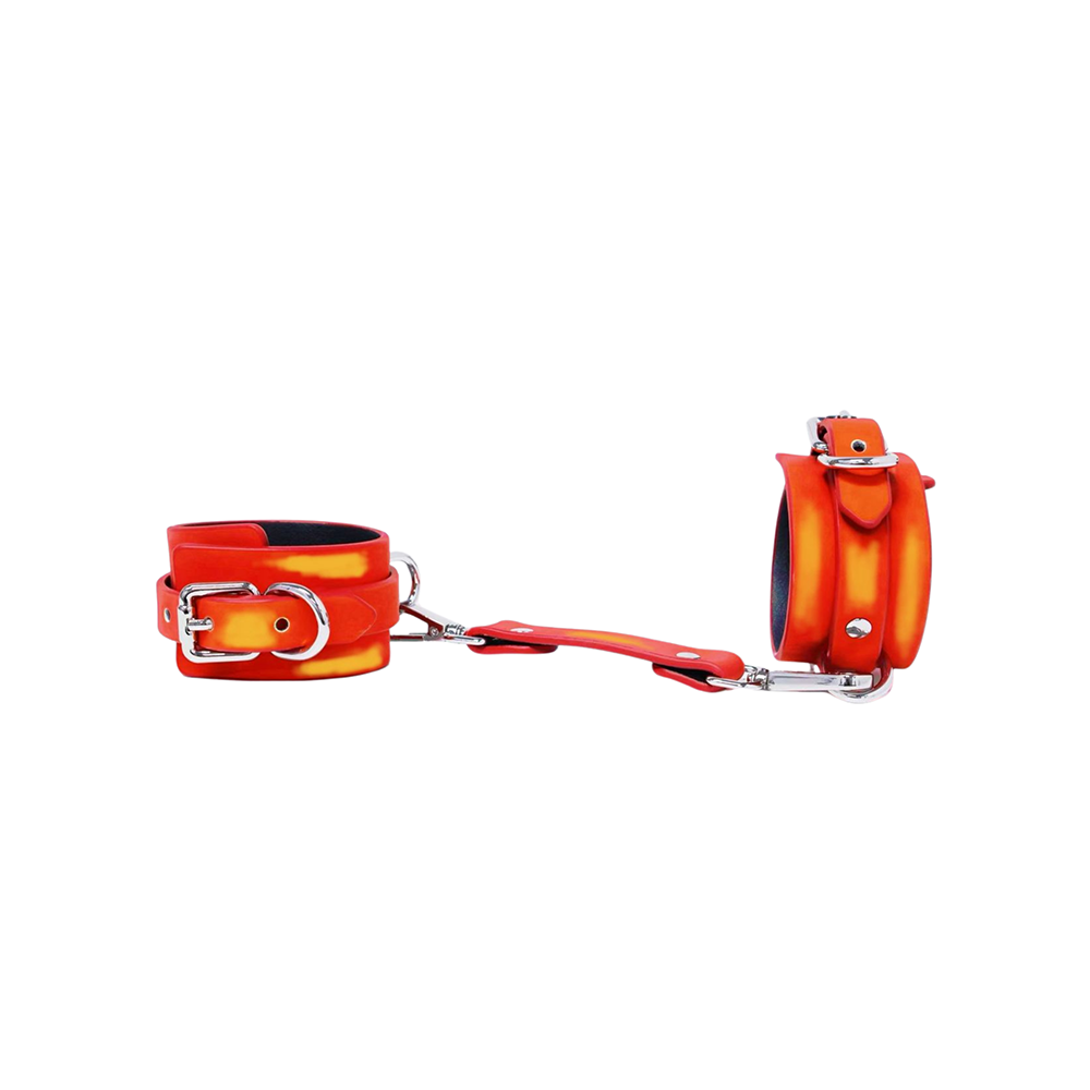 HEAT TEASE - CUFFS - BLOOD ORANGE/YELLOW