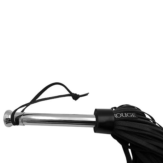 Leather Flogger with Steel Handle