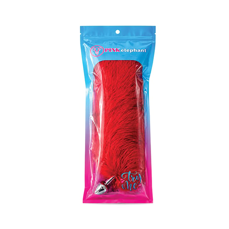 Foxtail Plug - Small - CHERRY RED