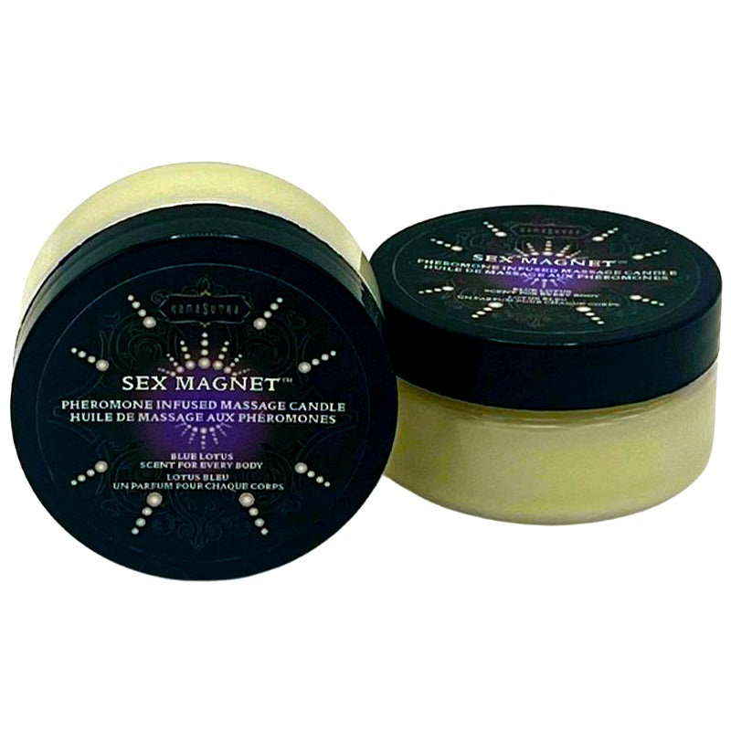 MAGNET SEXUEL Pheromone - Bougie de Massage Blue Lotus 1.7oz