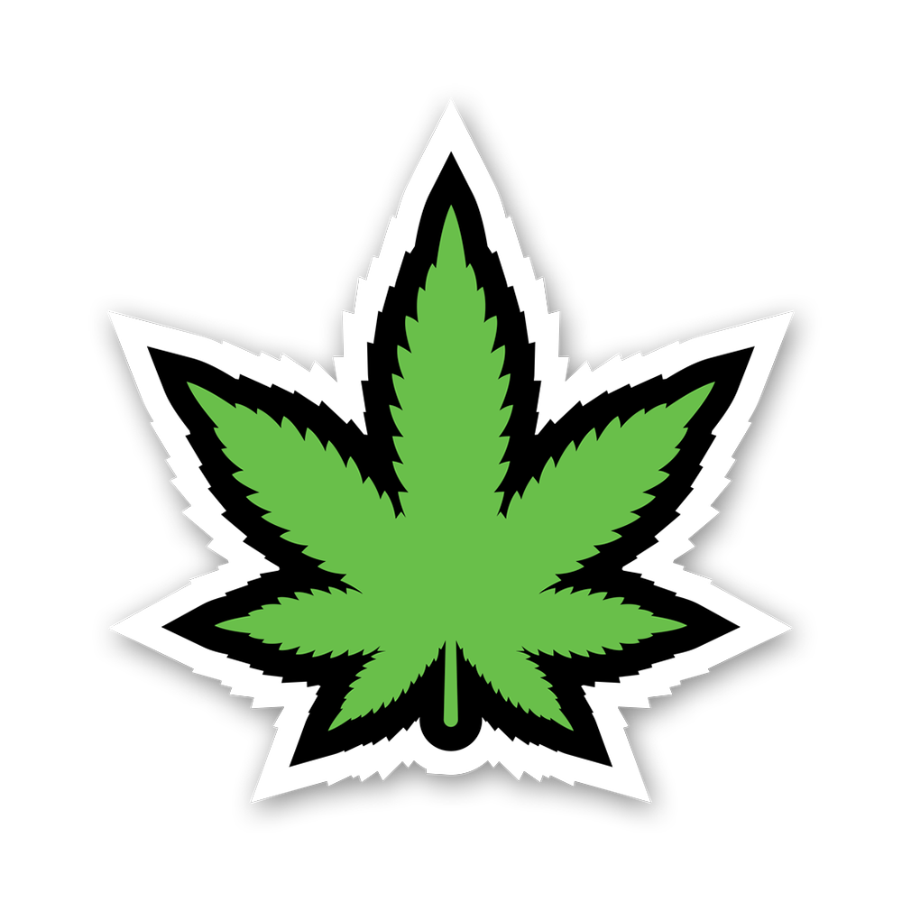 Green Leaf Sticker