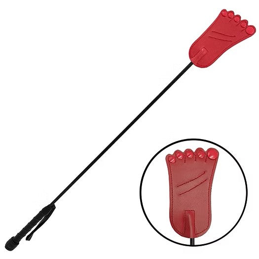 Foot Riding Crop - Red
