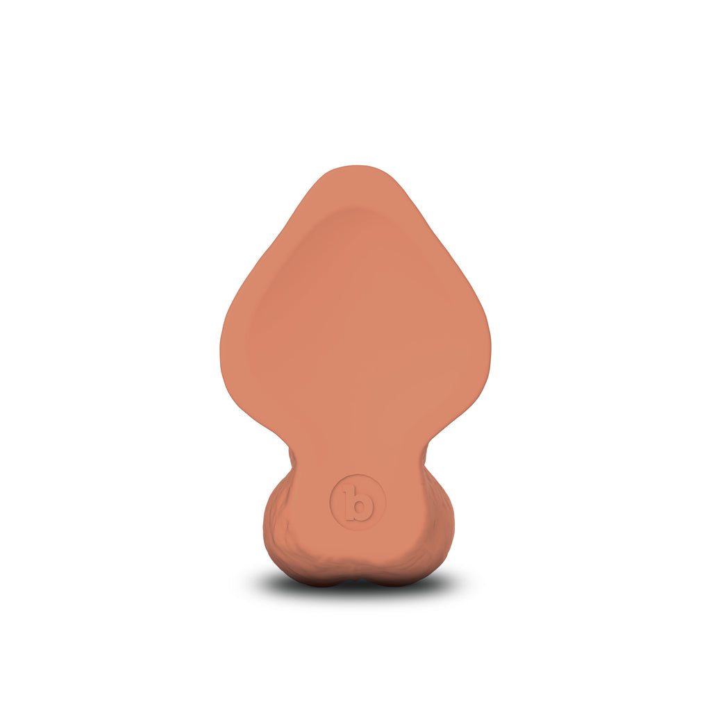 Slipskin Realistic Silicone Dildo - 8" Curvy Mocha
