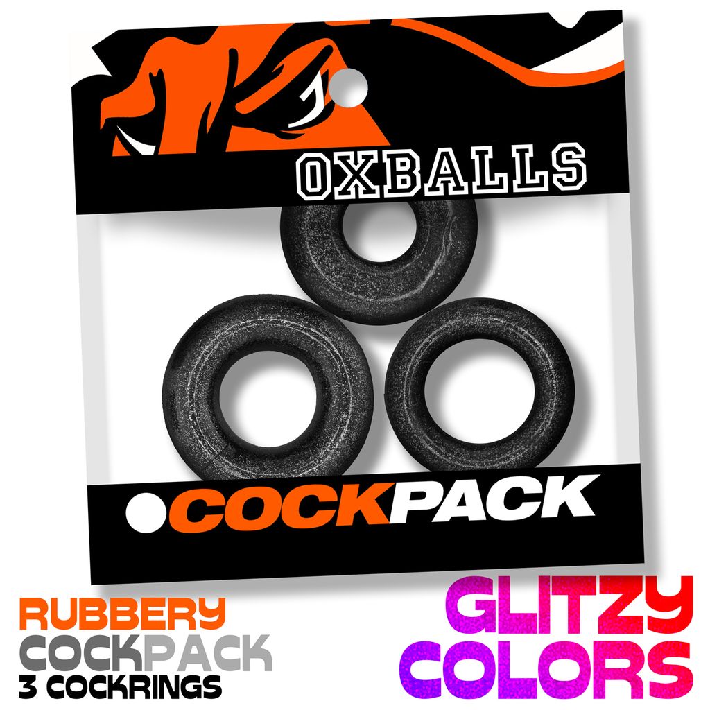 Cockpack, lot de 3 modèles, mica noir