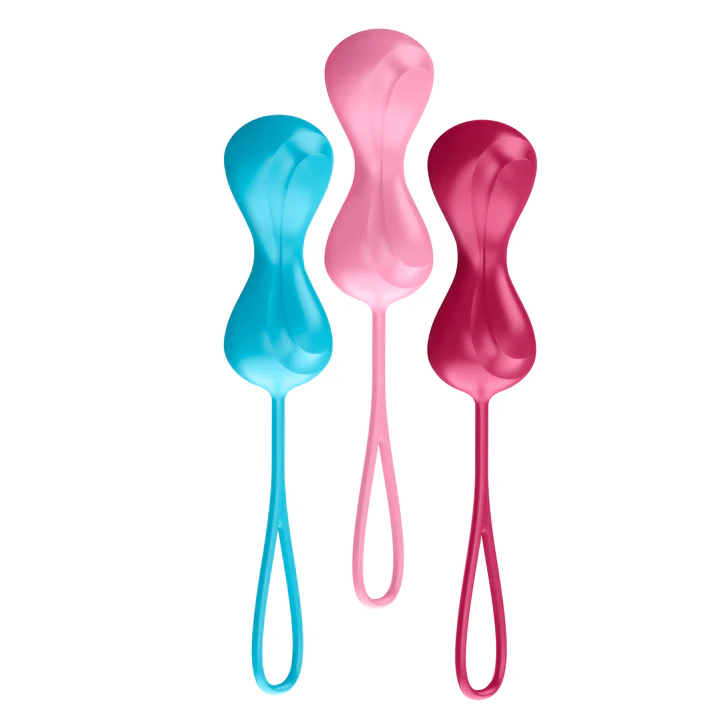 🎁 Satisfyer Power Balls (set of 3) - turquoise, red, pink (100% off)