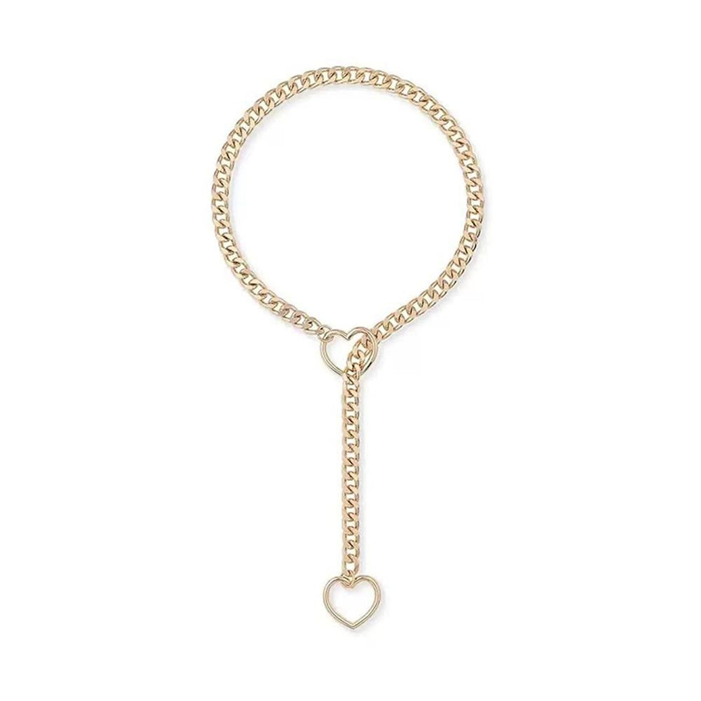 HEART-O-RING SLIP CHAIN - Gold