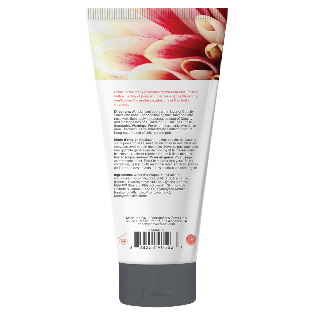 Crème à raser Coochy - SWEET NECTAR tube .5oz | 15mL