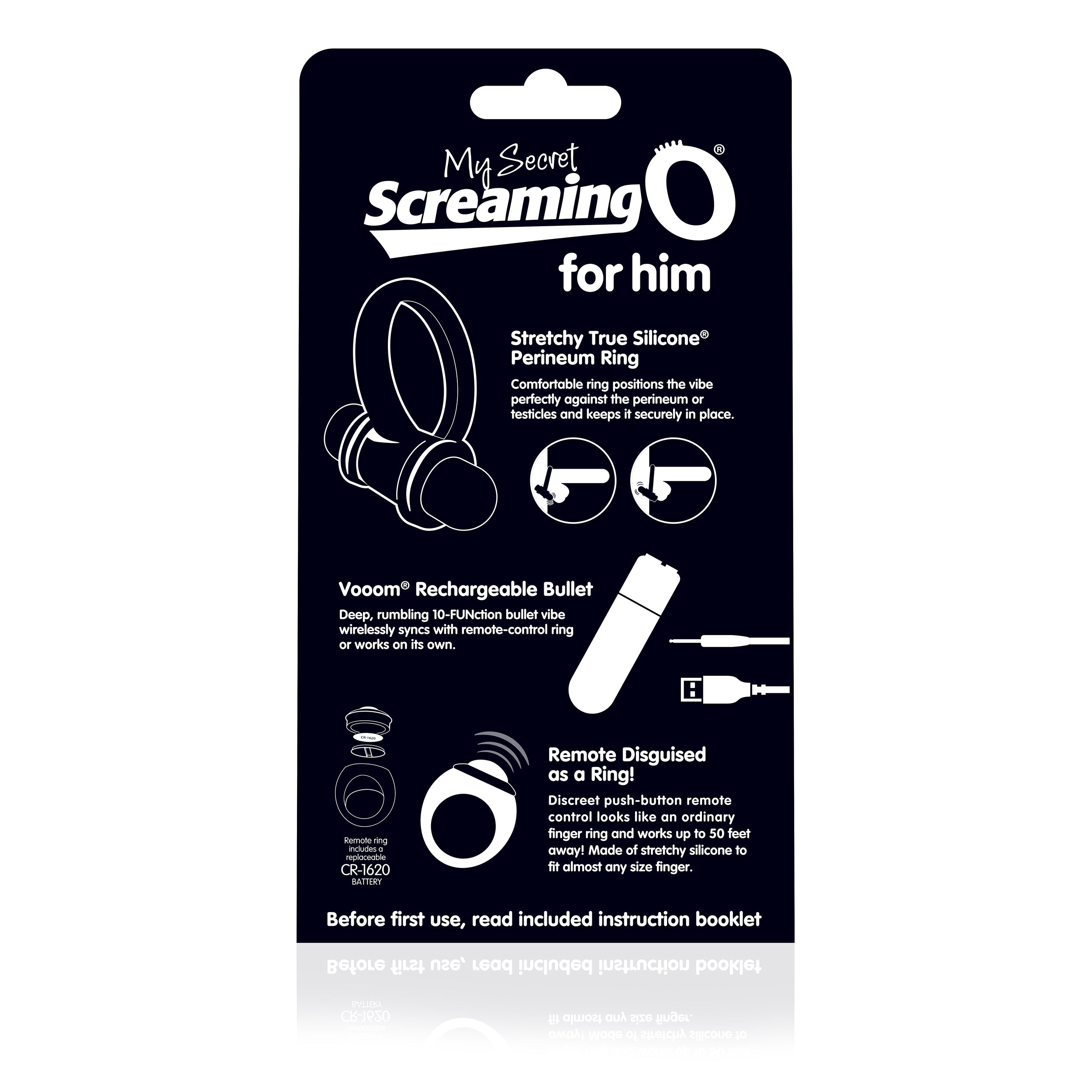 My Secret Bullet and Ring for Him - Black