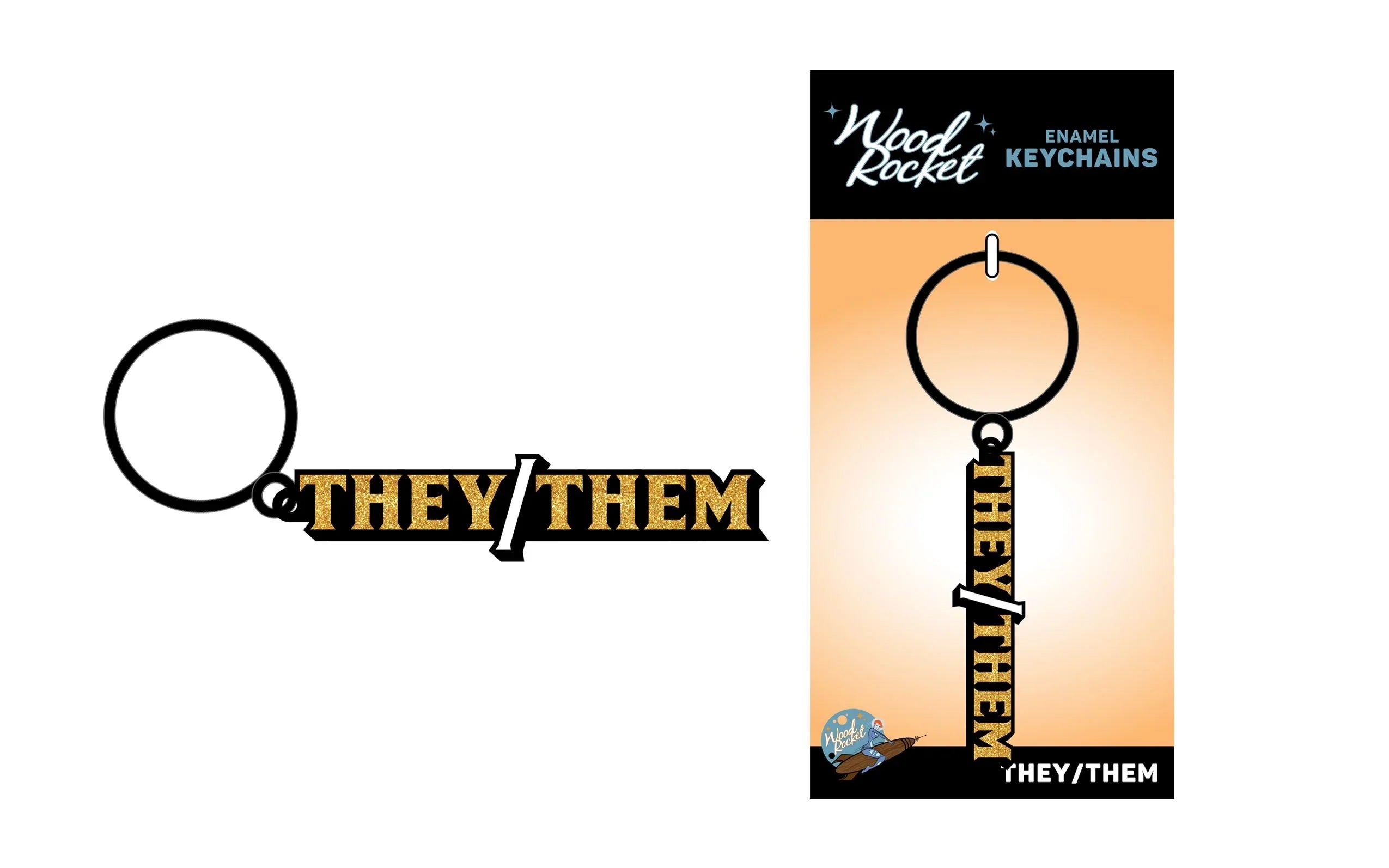 They/Them Keychain *