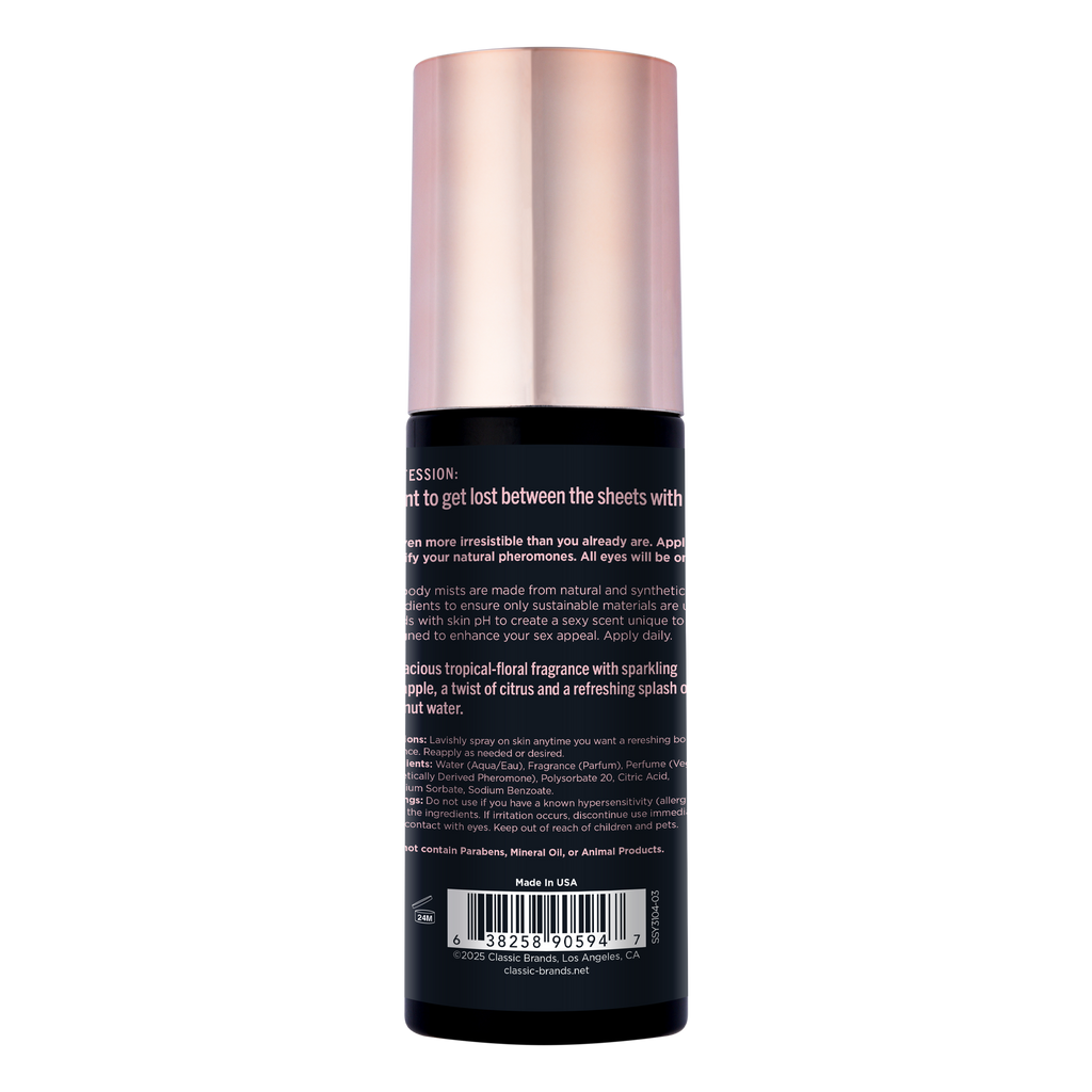 BRUME CORPORELLE PHÉROMONE SEXY SIMPLEMENT - PLAISIR DE L'APRÈS-MIDI - 3.35 floz | 99mL