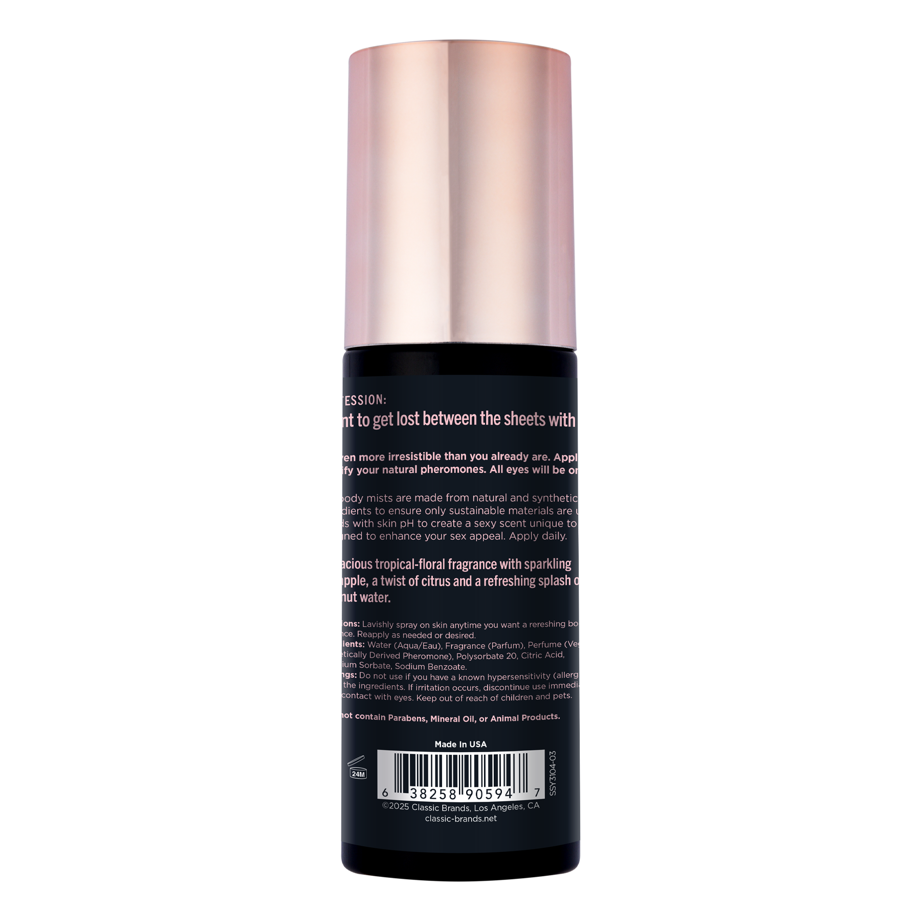 BRUME CORPORELLE PHÉROMONE SEXY SIMPLEMENT - PLAISIR DE L'APRÈS-MIDI - 3.35 floz | 99mL
