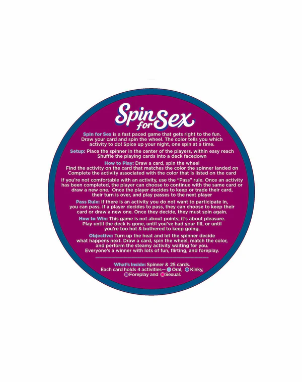 SPIN FOR SEX, GAME