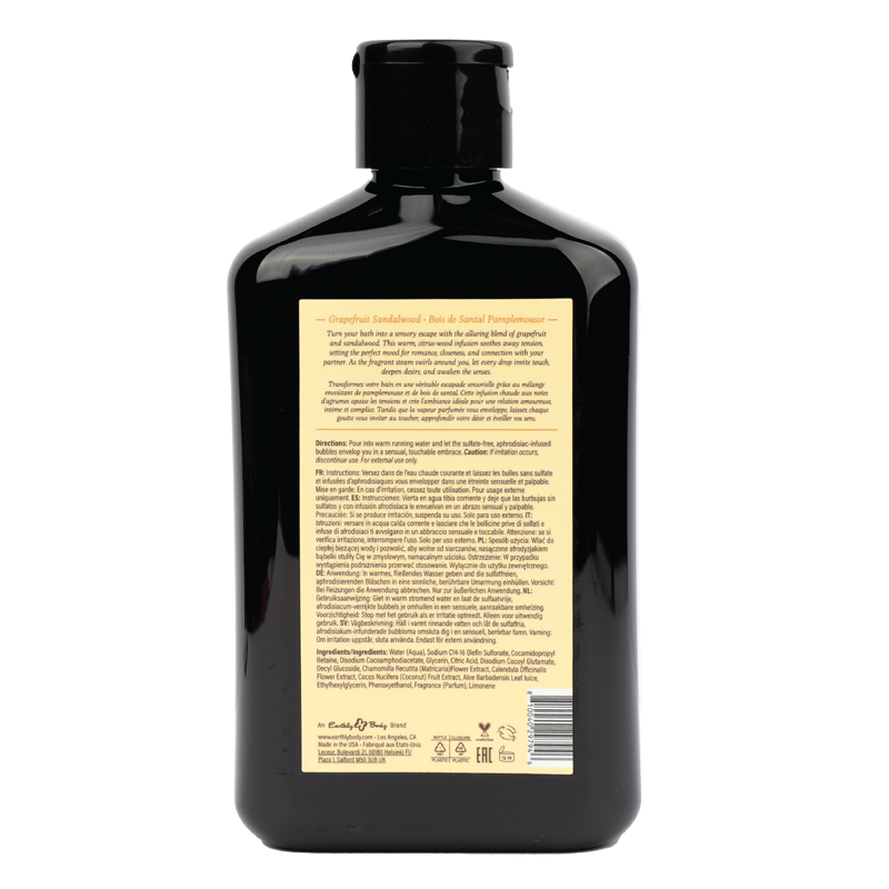 Bain Moussant Graines de Chanvre la Nuit Collection Aphrodisiaque Pamplemousse Bois de Santal 8.4oz / 250ml