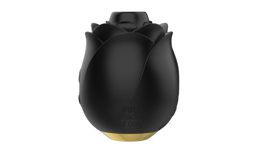 Fifty Shades of Grey Black Rose Silicone Clitoral Suction Stimulator 2.0