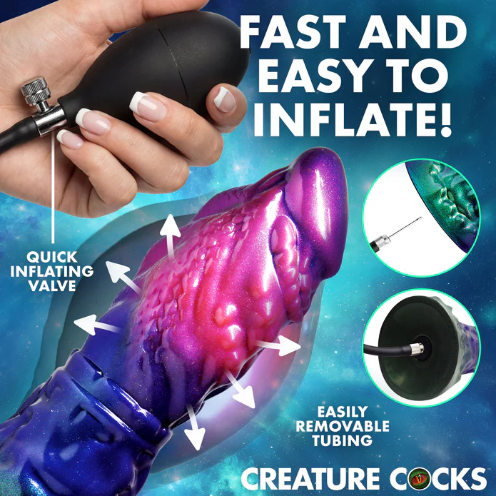 Gorge Alien Inflatable Silicone Dildo