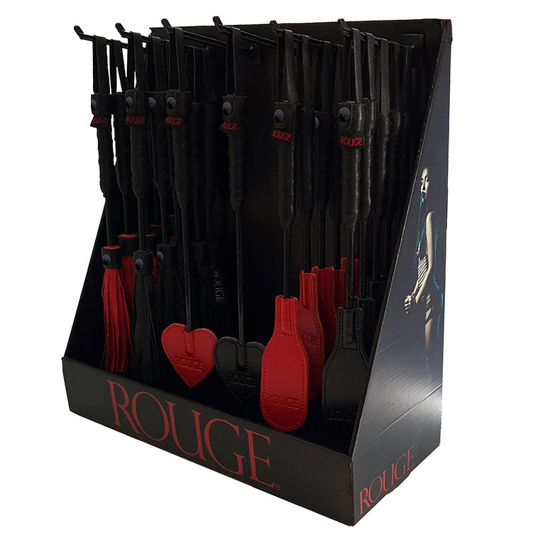 Mini Bondage Range Counter Display with 36 mixed mini crops & floggers