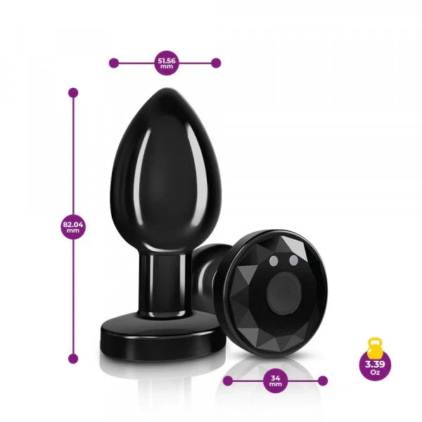 TESTER - R/C Vibrating Metal Plug - Gunmetal-Med