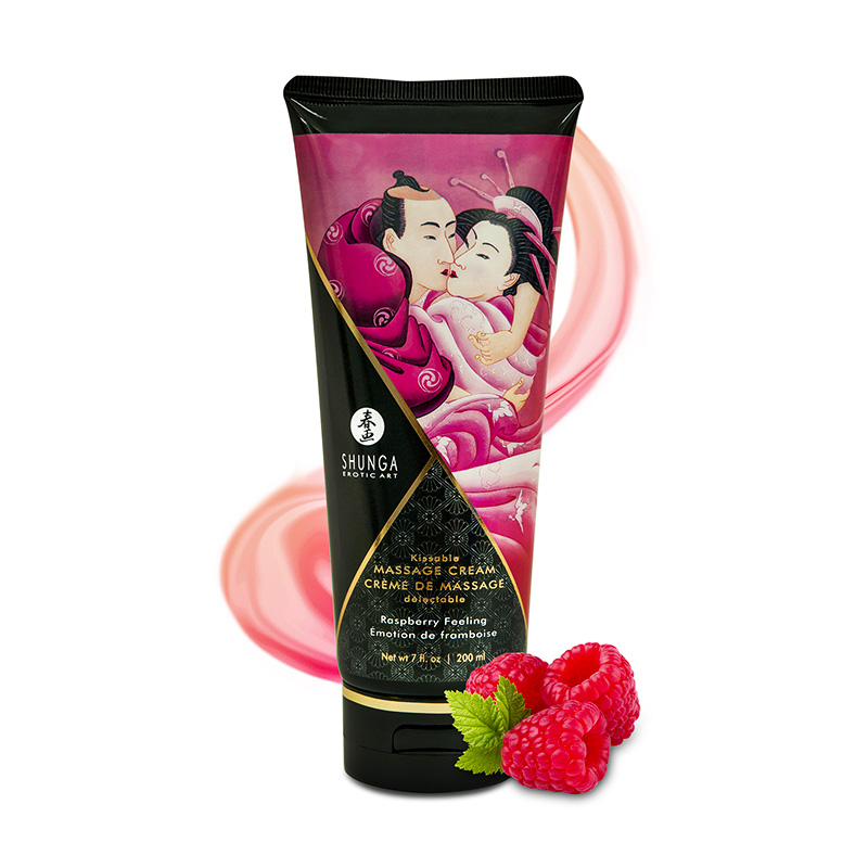 TESTER - Kissable Massage Creams 200 ml/ 7 fl.oz - Raspberry Feeling