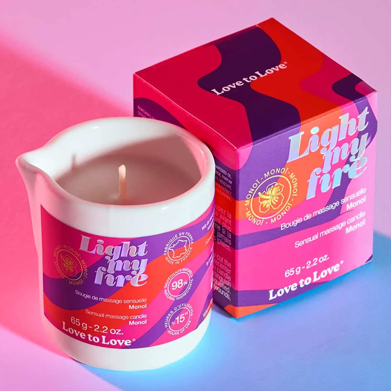 LIGHT MY FIRE - BOUGIE DE MASSAGE - MONOI 65G / 2.2OZ.