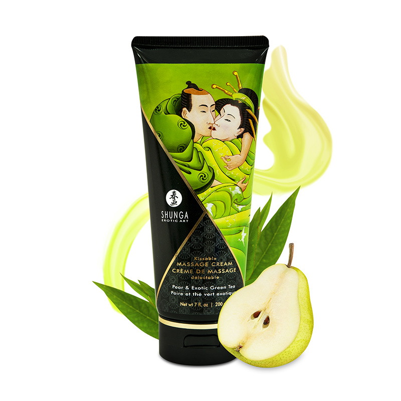 TESTER - Kissable Massage Creams 200 ml/ 7 fl.oz - Pear & Exotic Green Tea