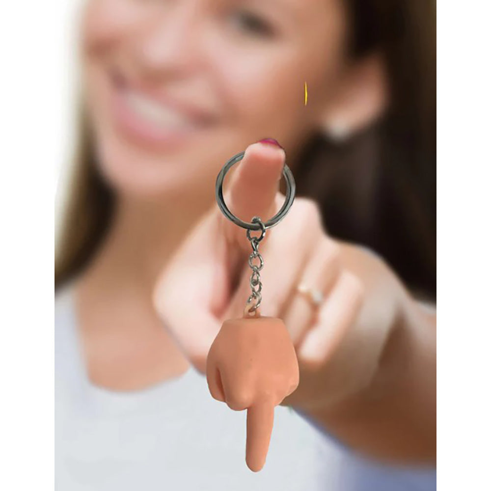 Super Fun Penis Middle Finger Key Chain