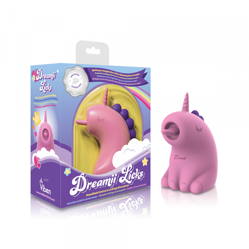 TESTER - Dreamii Licks Licking Unicorn Stimulator - Mystical Pink
