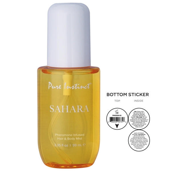PURE INSTINCT - BRUME CAPILLAIRE ET CORPORELLE AUX PHÉROMONES - SAHARA - 3.35 fl oz | 99mL