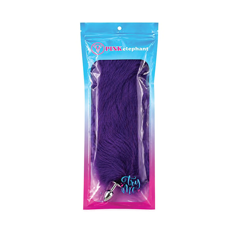 Foxtail Plug - Small - BRIGHT PURPLE