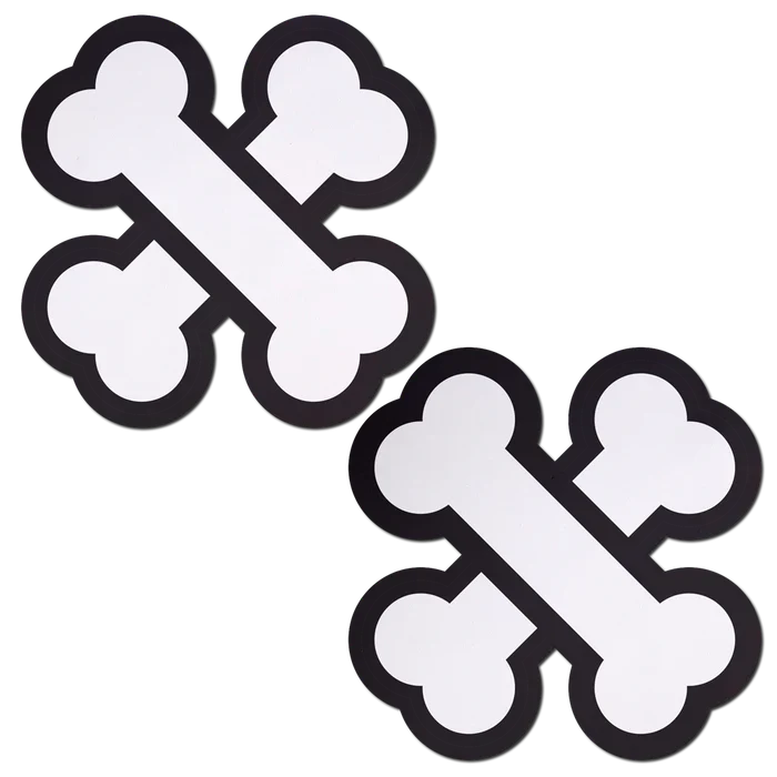 White Crossbone Breast Pasties