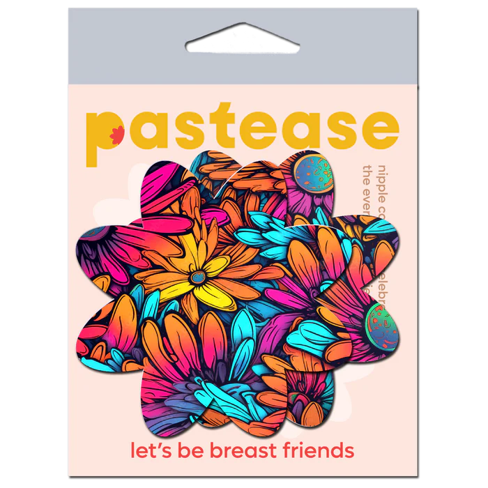 Neon Flowers Petal Breast Pasties
