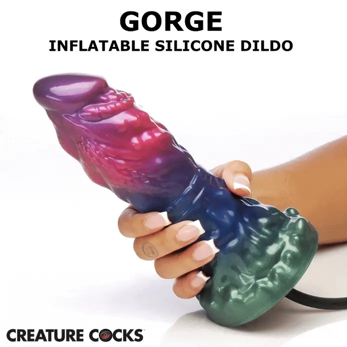 Gorge Alien Inflatable Silicone Dildo