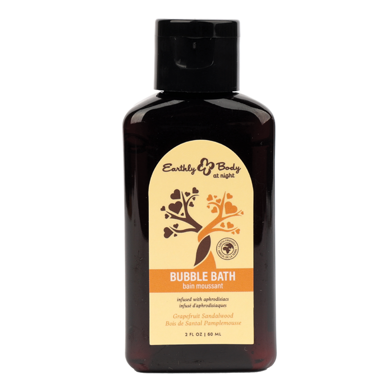 Bain Moussant Graines de Chanvre la Nuit Collection Aphrodisiaque Pamplemousse Bois de Santal 2oz / 60ml