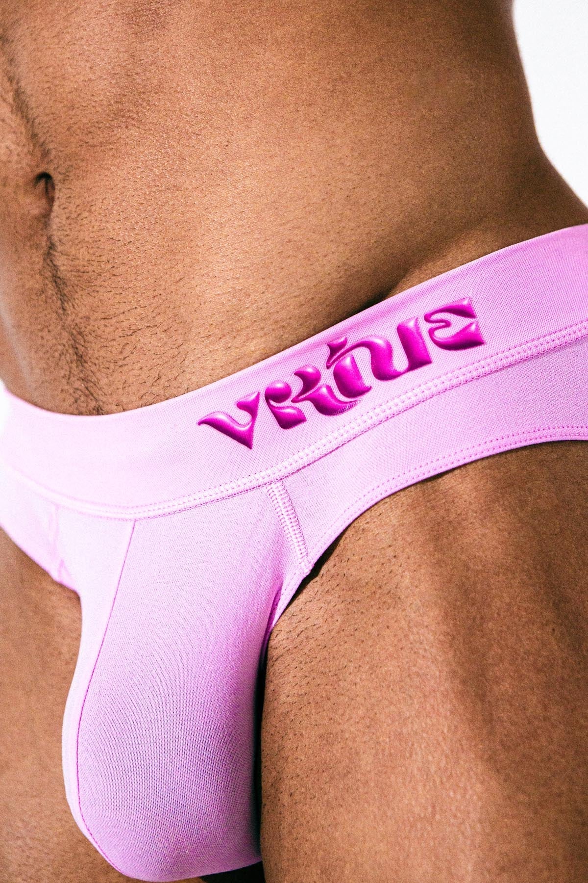 Mens Medium - JockVStrap Sheer Briefs - Taffy