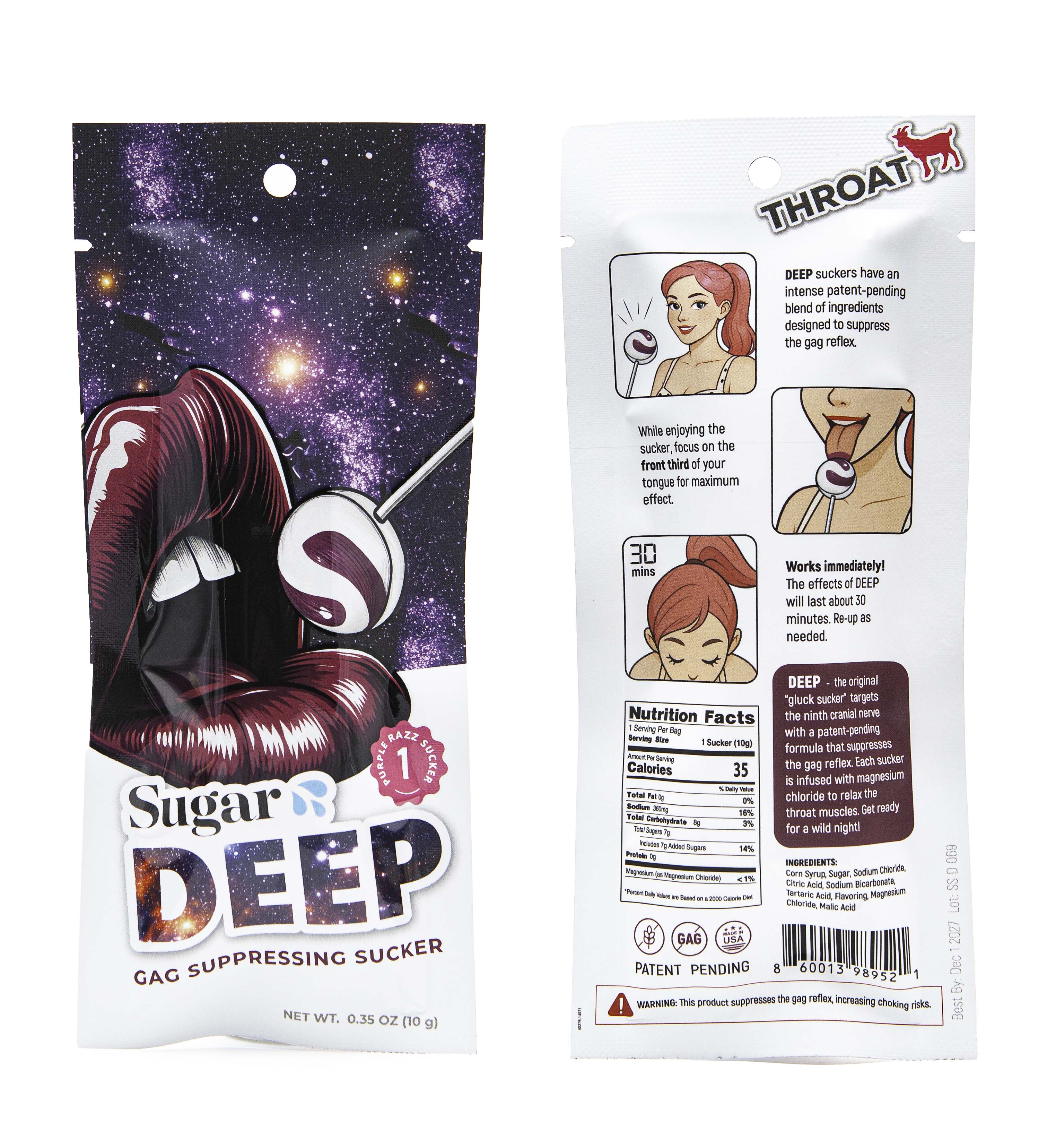 DEEP Gag Suppressing Suckers - individual packs