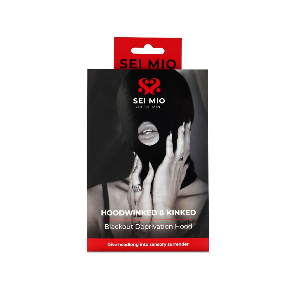 SEI MIO - Hoodwinked and Kinked - Deprivation Hood with Blackout Panel