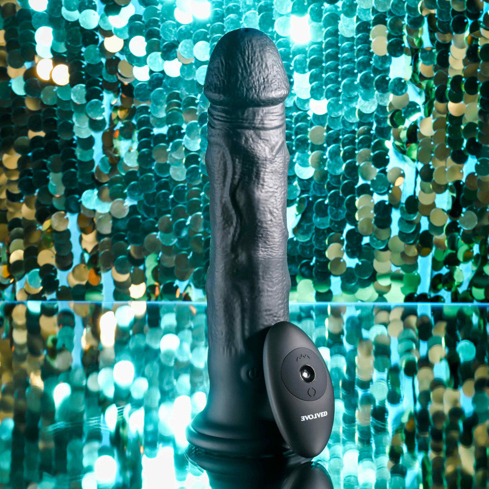 TESTER - Evolved Black Thunder Dildo with remote
