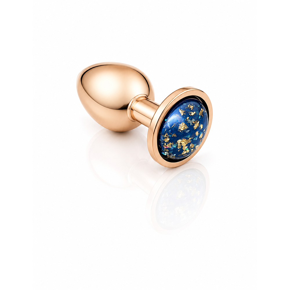 Custom Plug - GOLD LEAF - BLUE