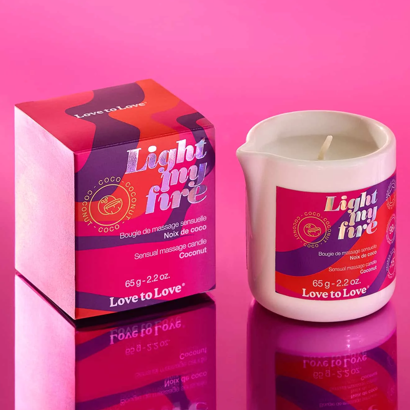 LIGHT MY FIRE - BOUGIE DE MASSAGE - COCO 65G / 2.2OZ.