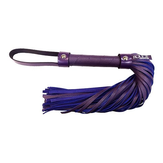 Short Leather Flogger - Purple