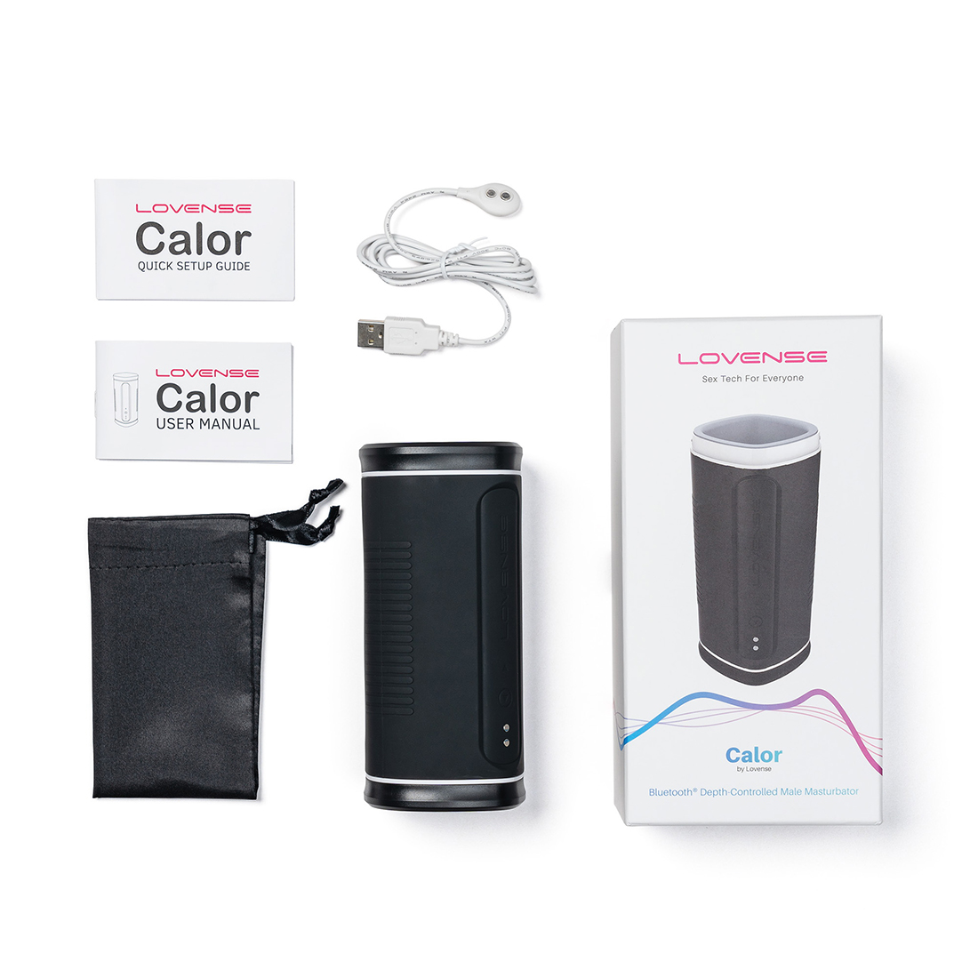 MASTURBATEUR MASCULIN À CONTRÔLE DE PROFONDEUR BLUETOOTH CALOR BY LOVENSE