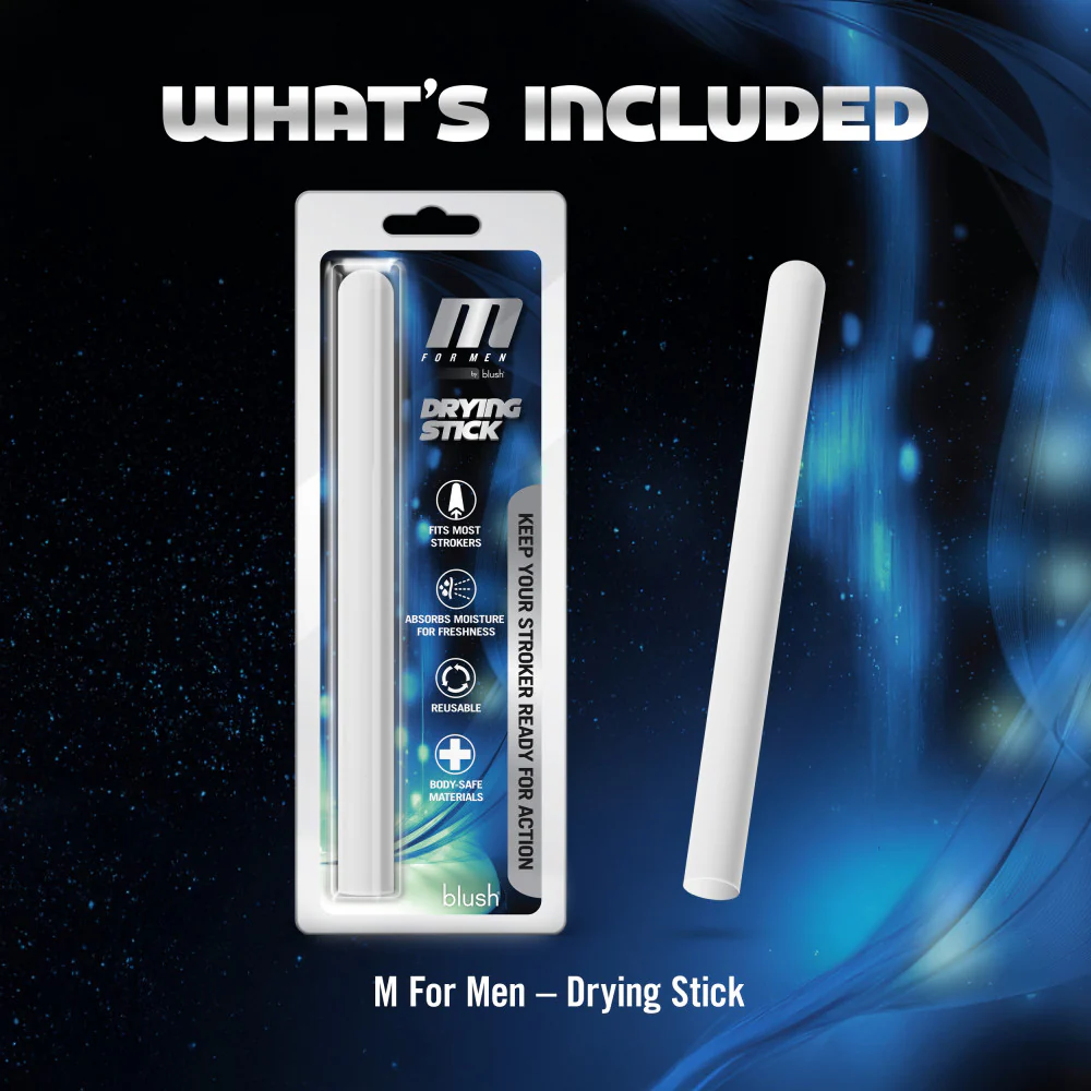 M for Men - Drying Stick - White - 12 pcs Counter Display