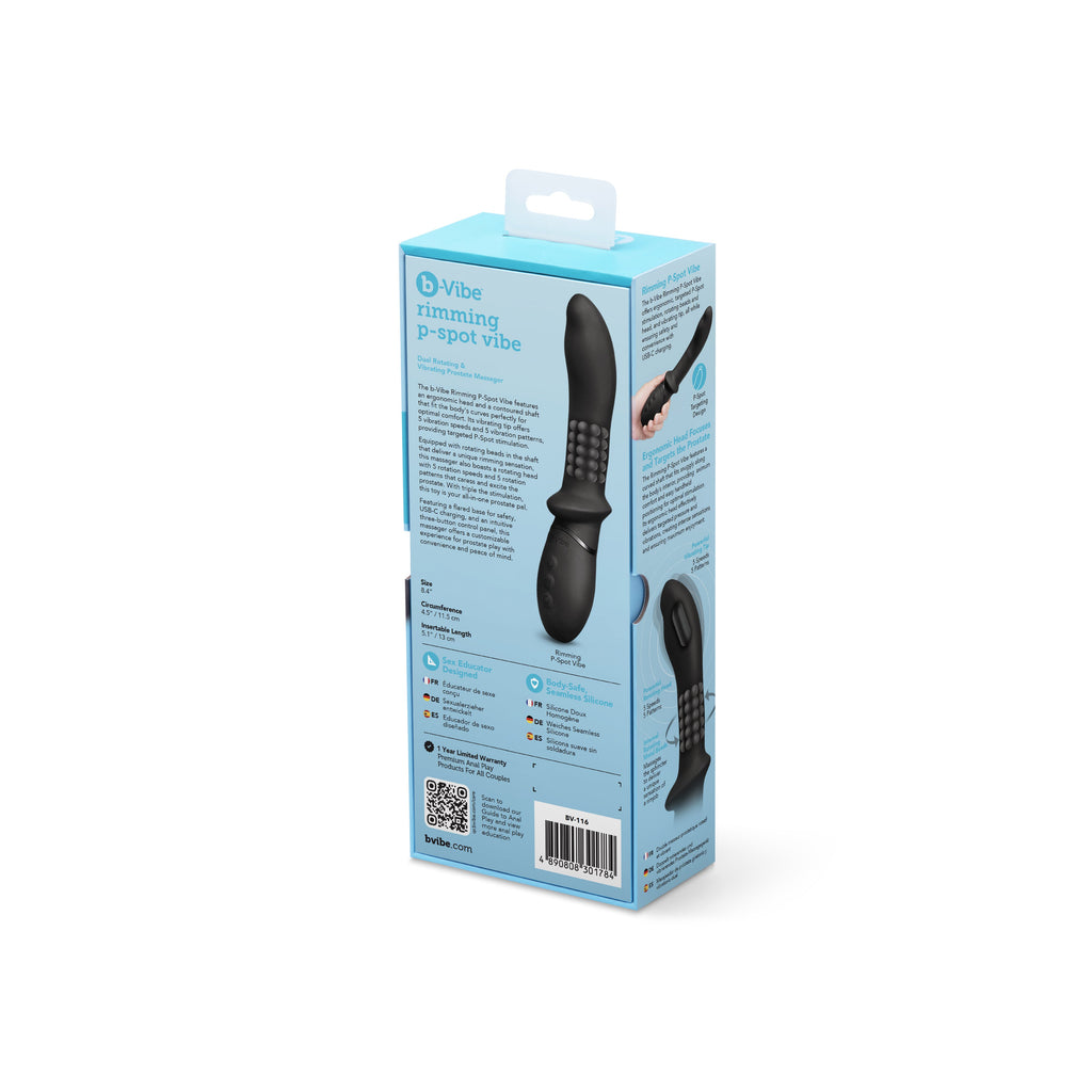 VIBRANT P-SPOT VIBE RIMMING - Massager prostatique à double rotation et vibration