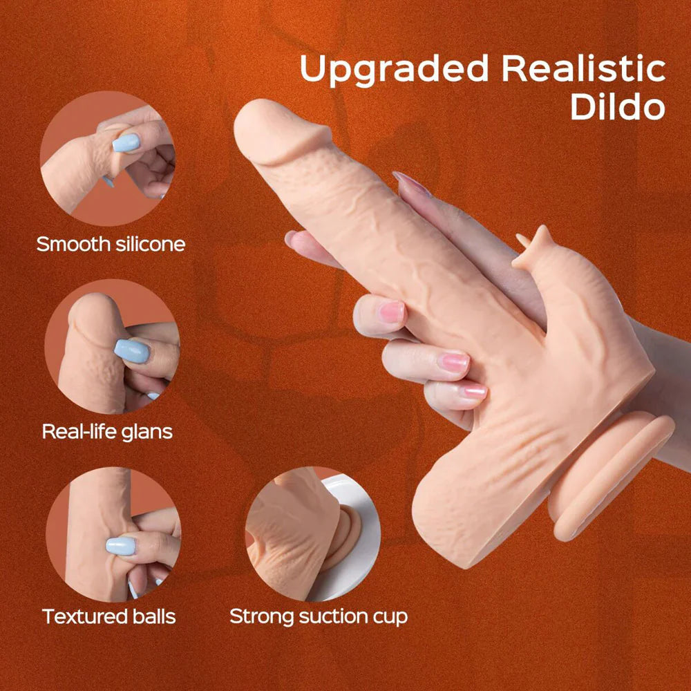 TESTER - Colter App-Enabled Thrust/Licking Dildo