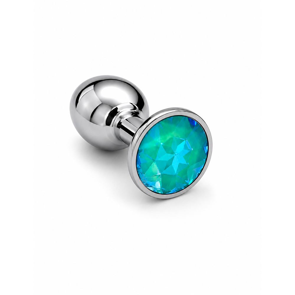 Metal CRZ plug - Small - AQUA OPAL