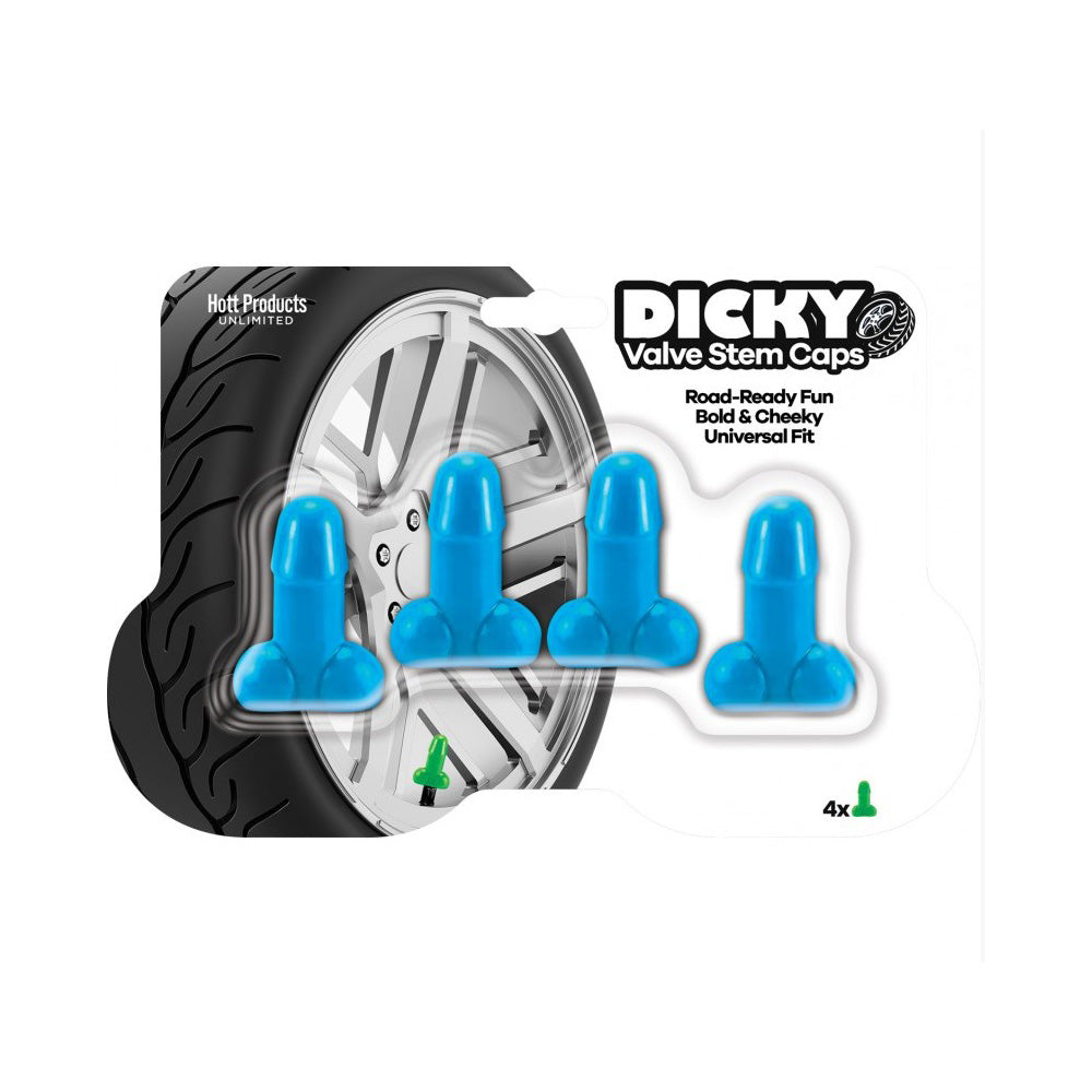 Dicky Valve Stem Caps - Blue