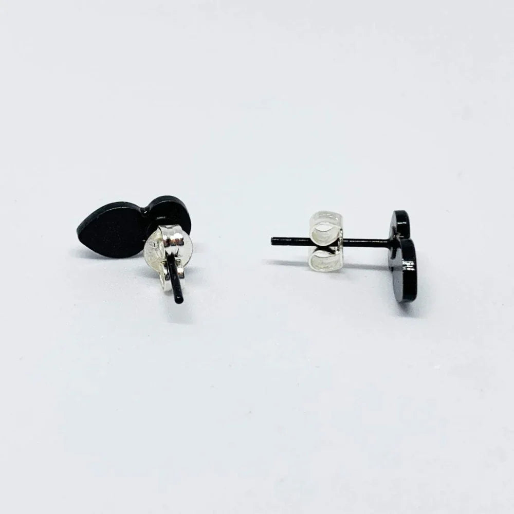 Gem Butt Plug Earrings - Pink/Silver  *