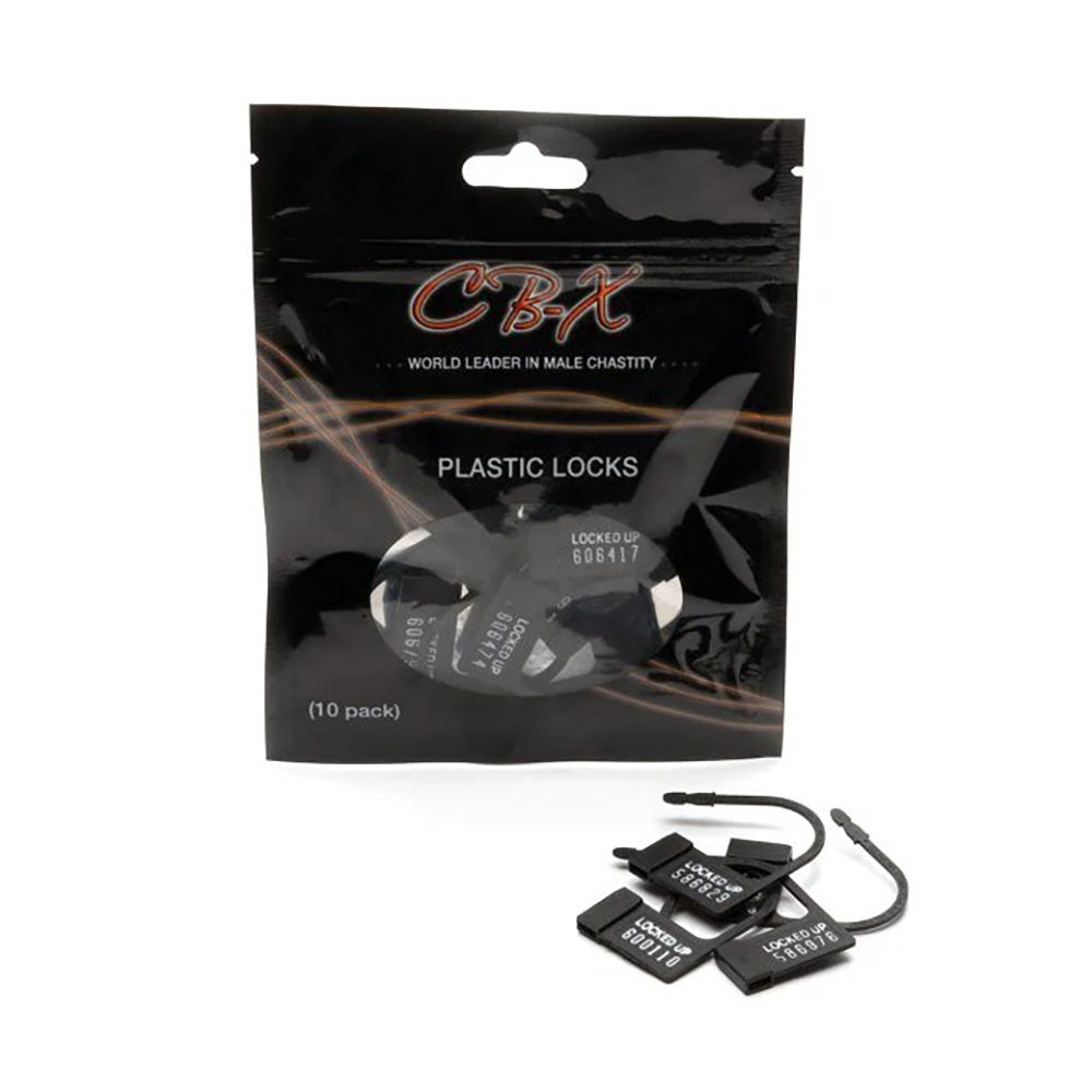 Single-Use Individually Numbered Plastic locks - 10pc