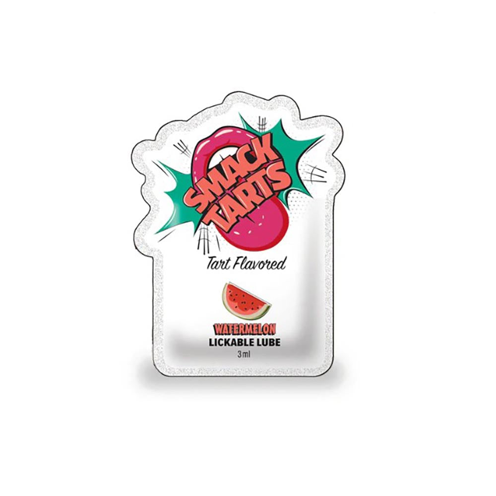 SMACK Tarts - Lickable Flavored Lubricant - Watermelon 3ML Pouch Display of 36 🍉